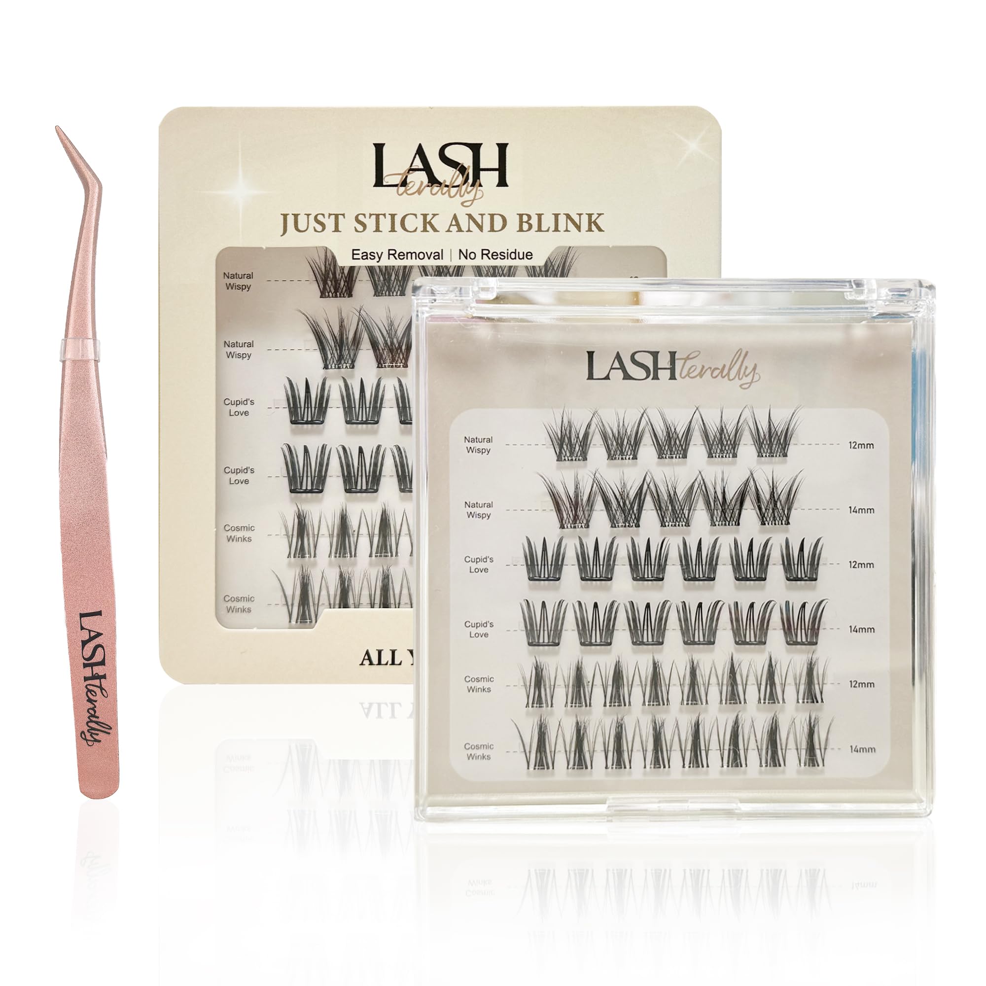 Lashterally coffret cils sans colle, style naturel pour un look léger en journée.