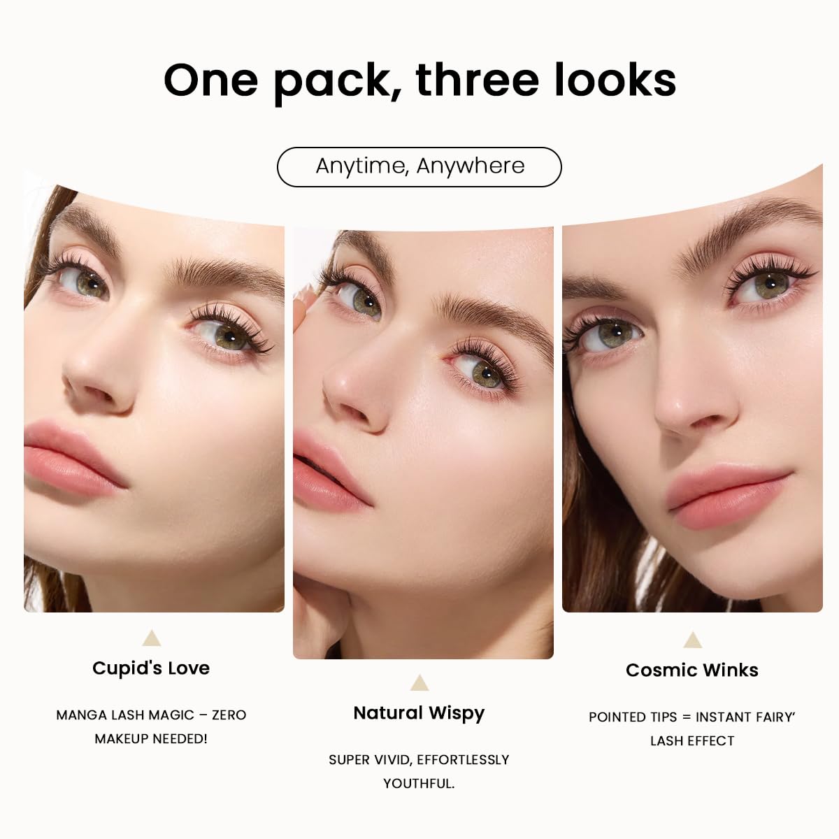 Lashterally coffret cils sans colle, embouts pointes-affutees pour effet magique.