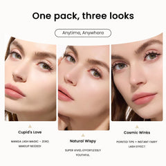 Lashterally coffret cils sans colle, embouts pointes-affutees pour effet magique.