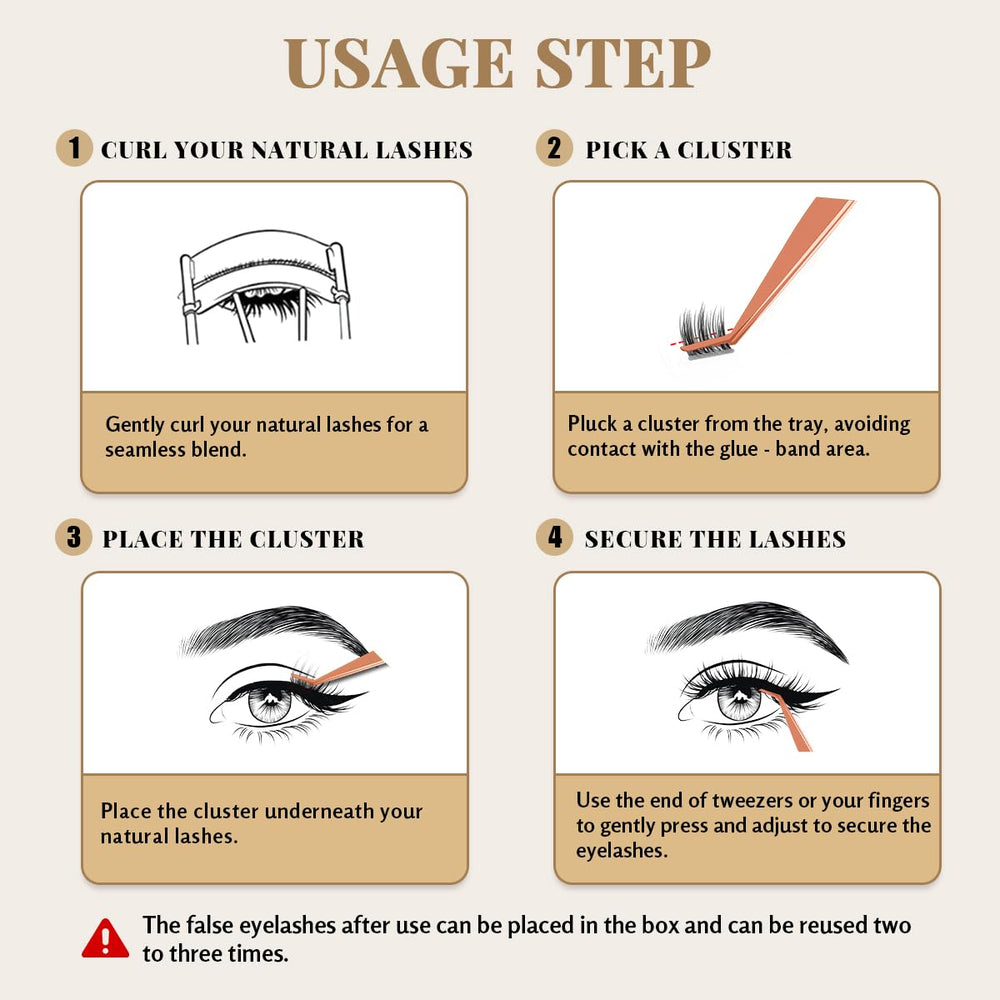 Lashterally coffret cils sans colle, compagnon de voyage compact.