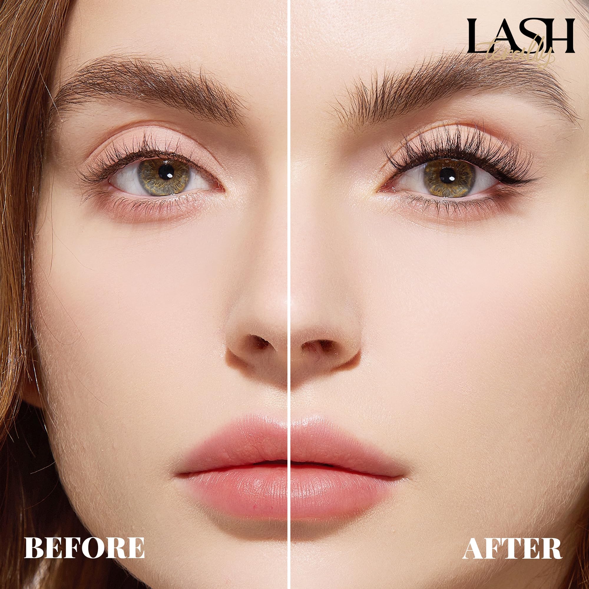 Lashterally retrait doux sans résidu sur les cils naturels.