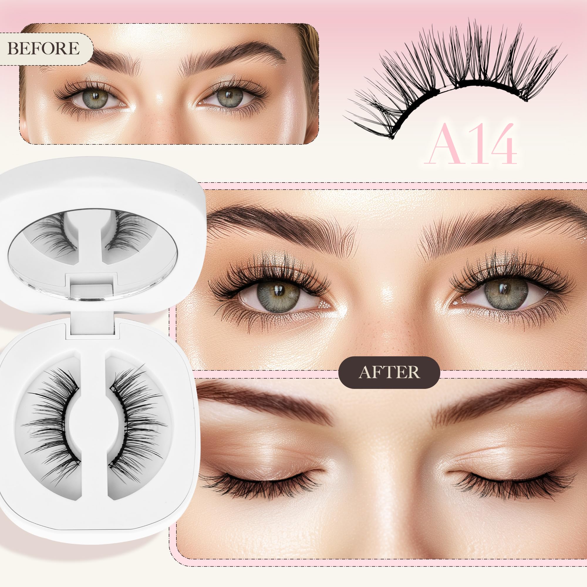 LASHVIEW Aurora-style magnetic lashes for a natural, vibrant look