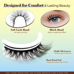 LASHVIEW bandes adhesives de remplacement prolongeant la tenue des cils.