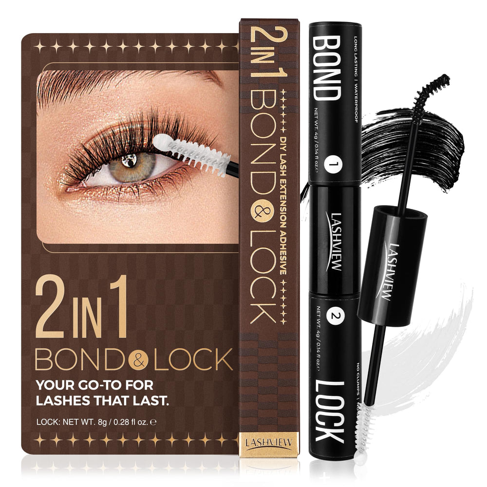 LASHVIEW Bond et Seal dans la bouteille pour une tenue durable.
