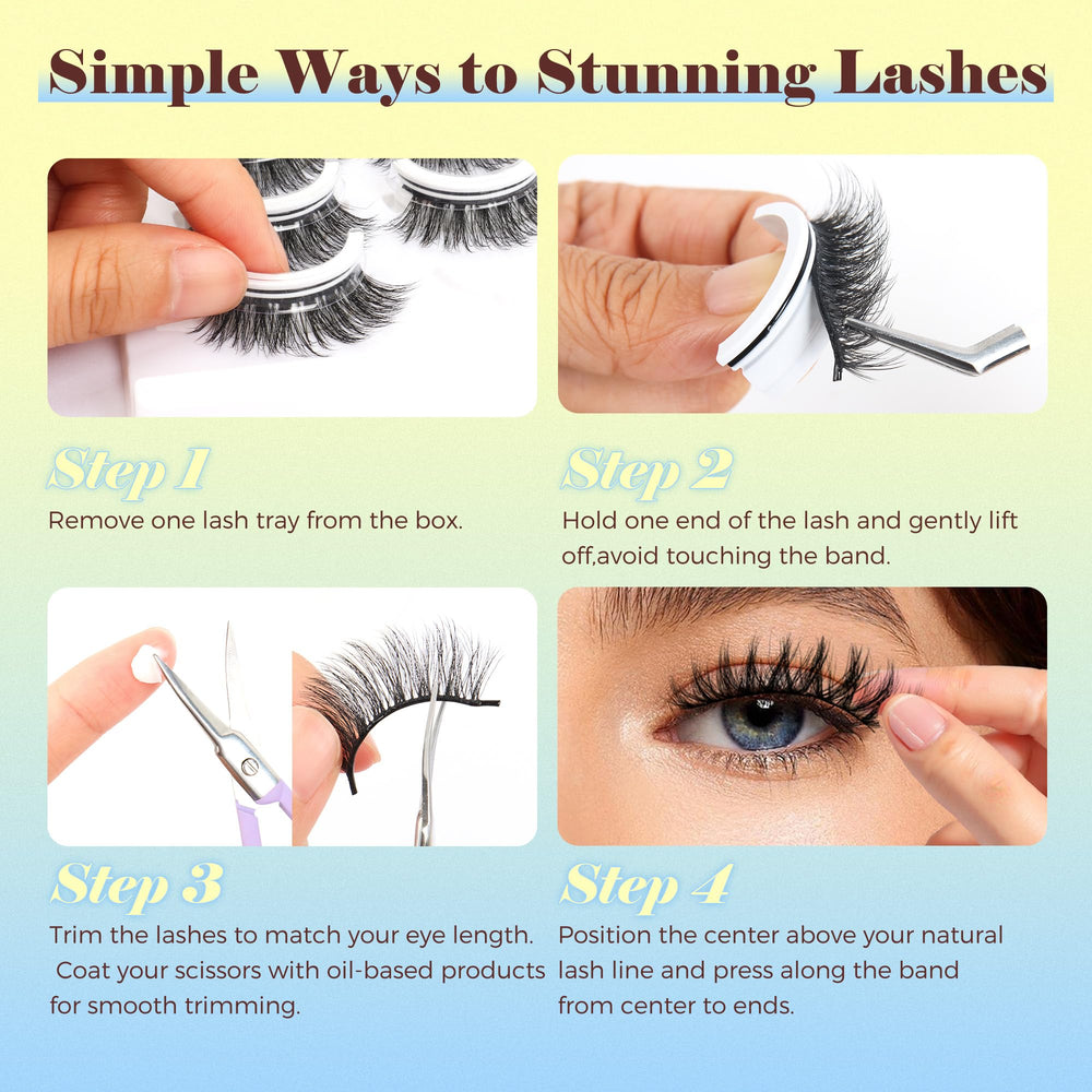 LASHVIEW cils doux et duveteux apportant du volume sans peser sur les paupières.