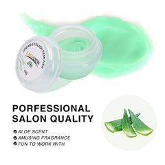 LASHVIEW Dissolvant Cils Crème—application au-dessus de la ligne des cils, sans débordement.