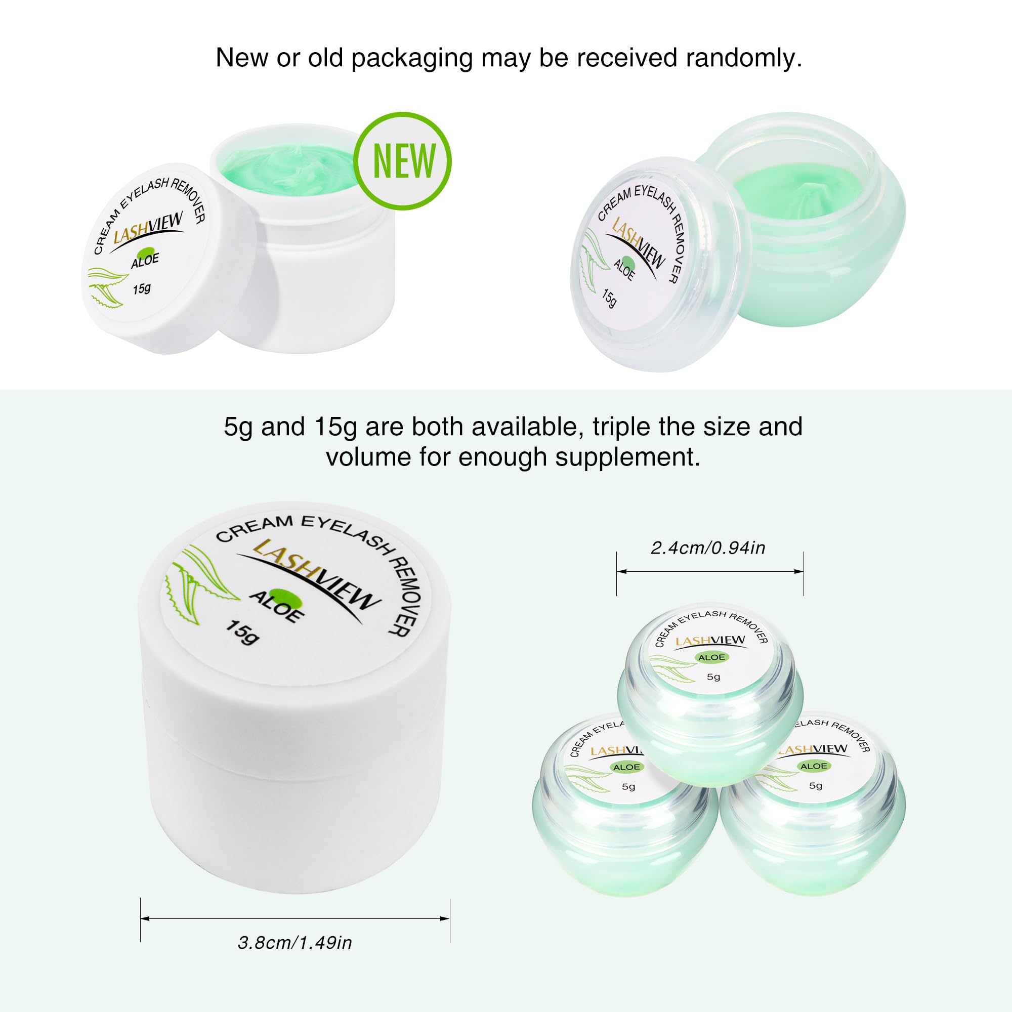 LASHVIEW Dissolvant Cils Crème—parfum Aloe doux, expérience d’utilisation agréable.