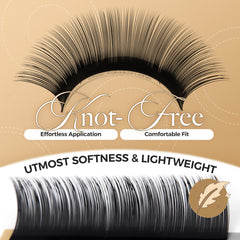 LASHVIEW extensions Boucle D 8–15 mm, effet plus marqué et charme.