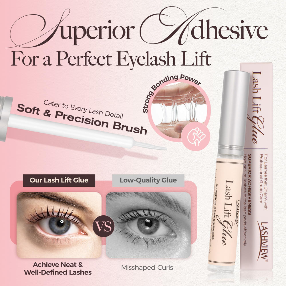 LASHVIEW kit de levage des cils - courbure longue durée et durable