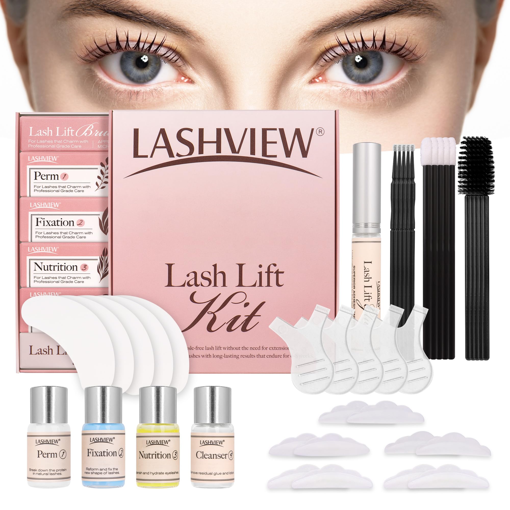 LASHVIEW kit de levage des cils - emballage élégant prêt à l'emploi