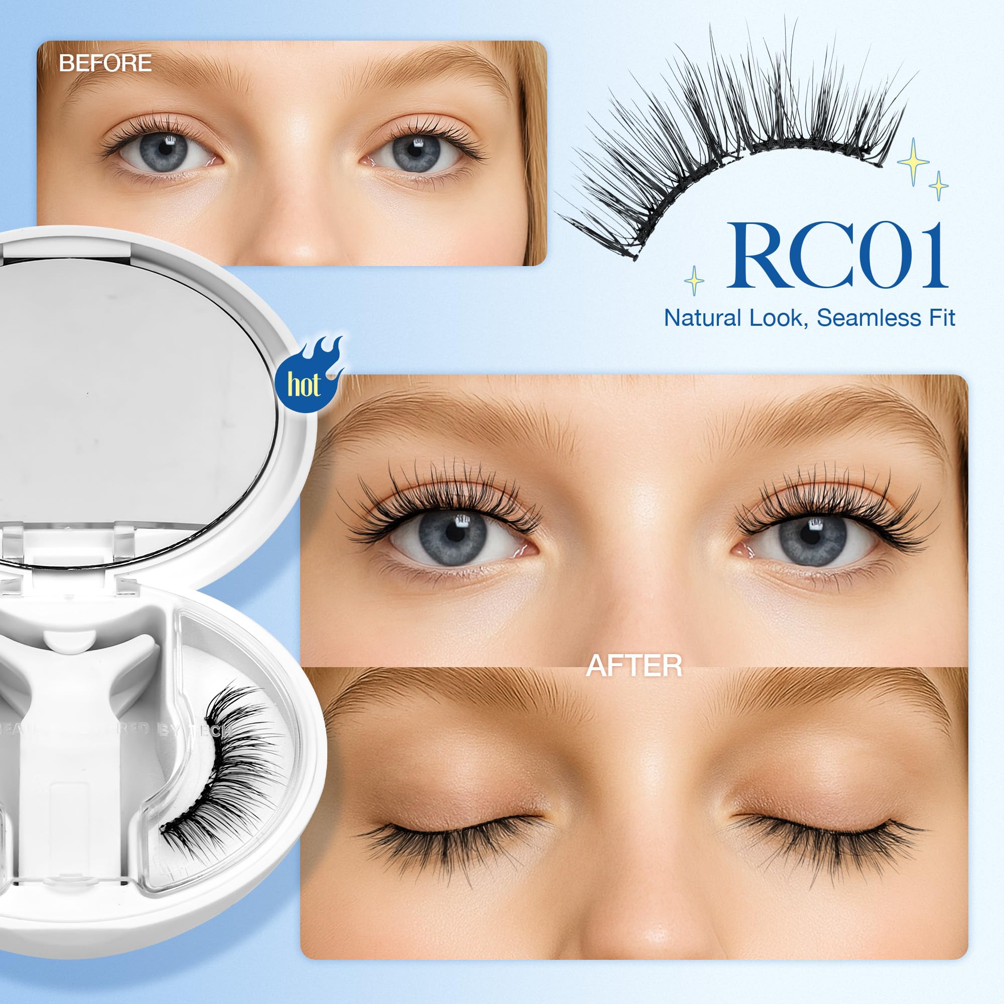 LASHVIEW LunaSoft applicator system for quick, precise placement