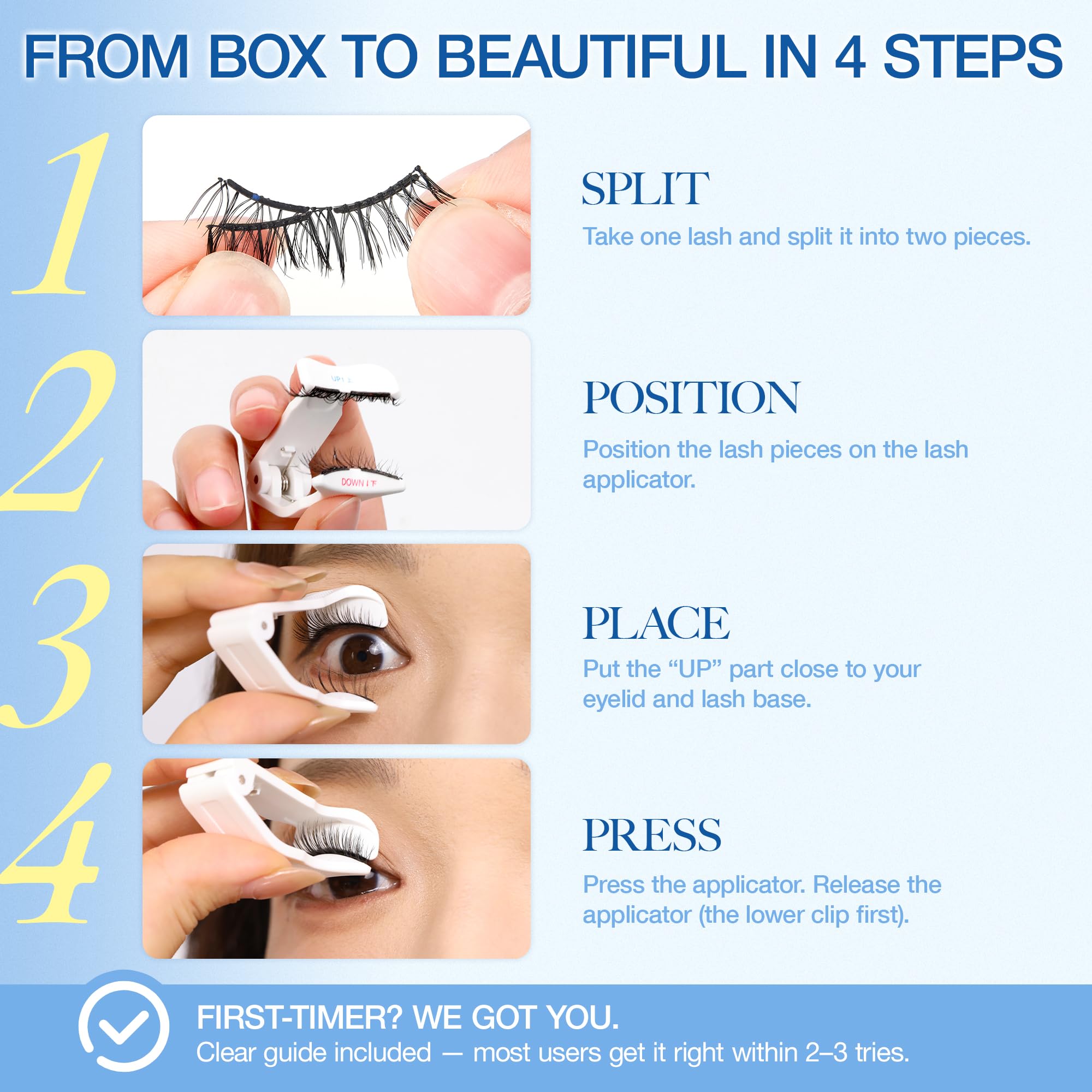 LASHVIEW easy-remove design for gentle lash removal