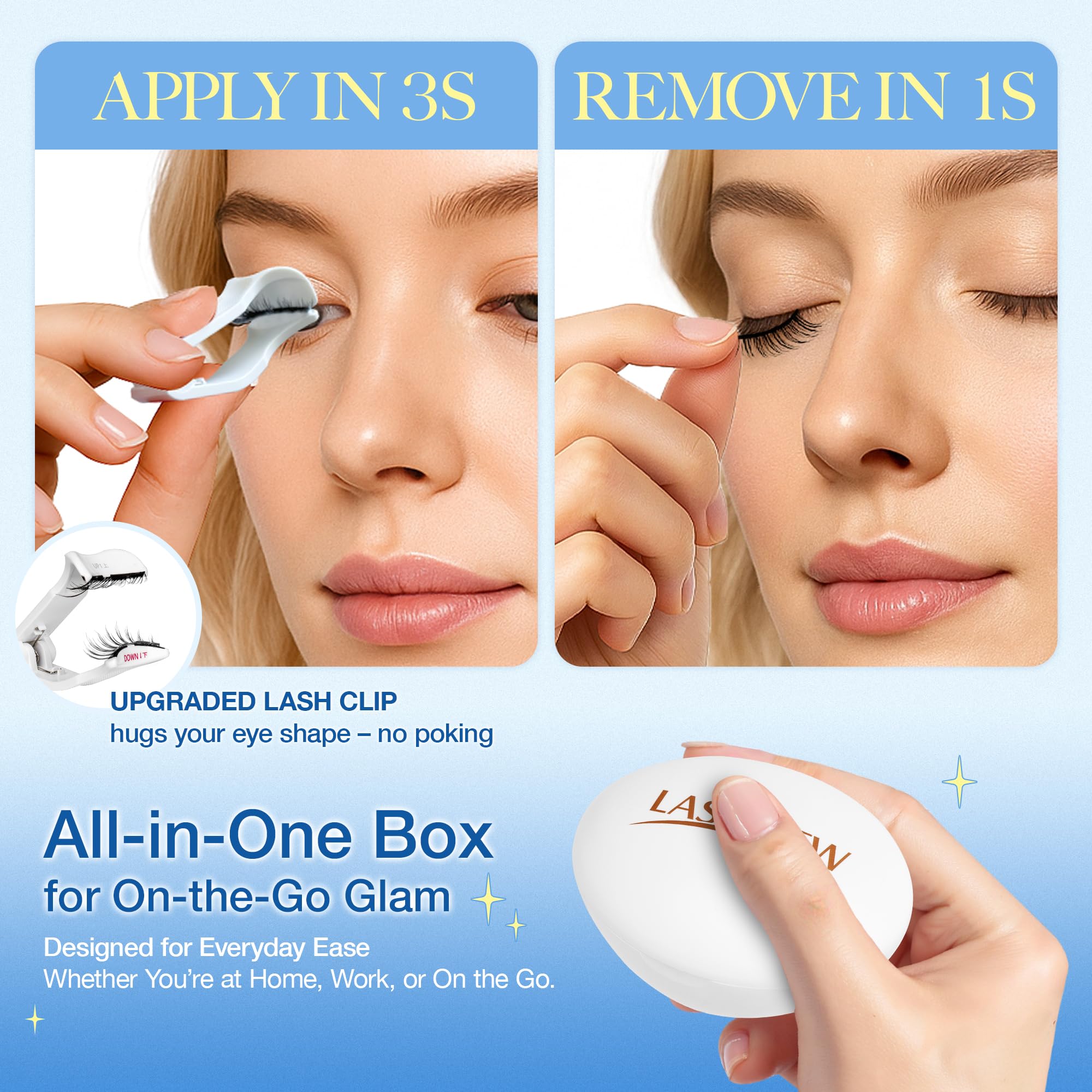 LASHVIEW kit mirror assists precise alignment on the go