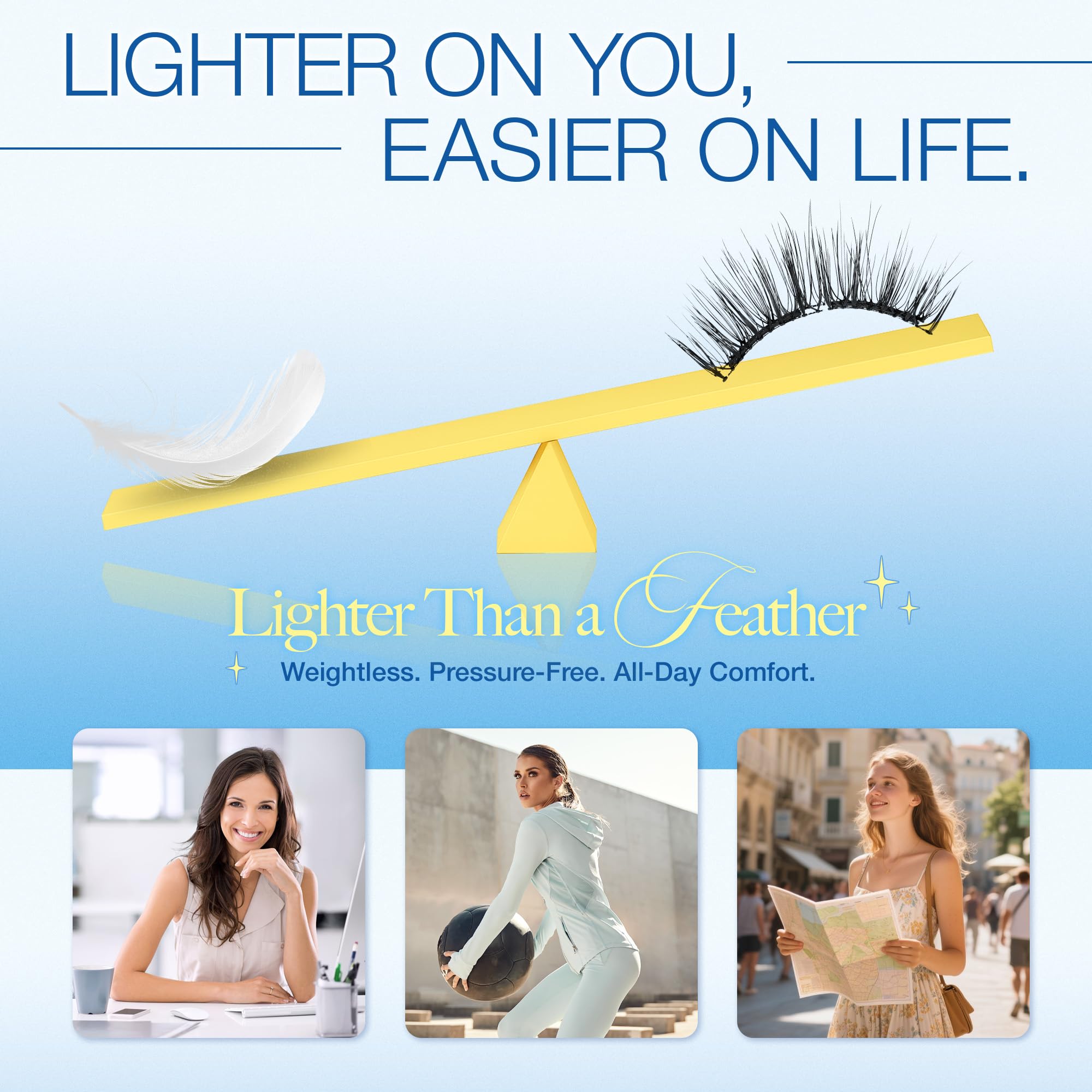 LUNAsoft natural eye-fit designed for a comfortable look