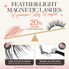 LASHVIEW magnetic lashes with a natural look and seamless blend