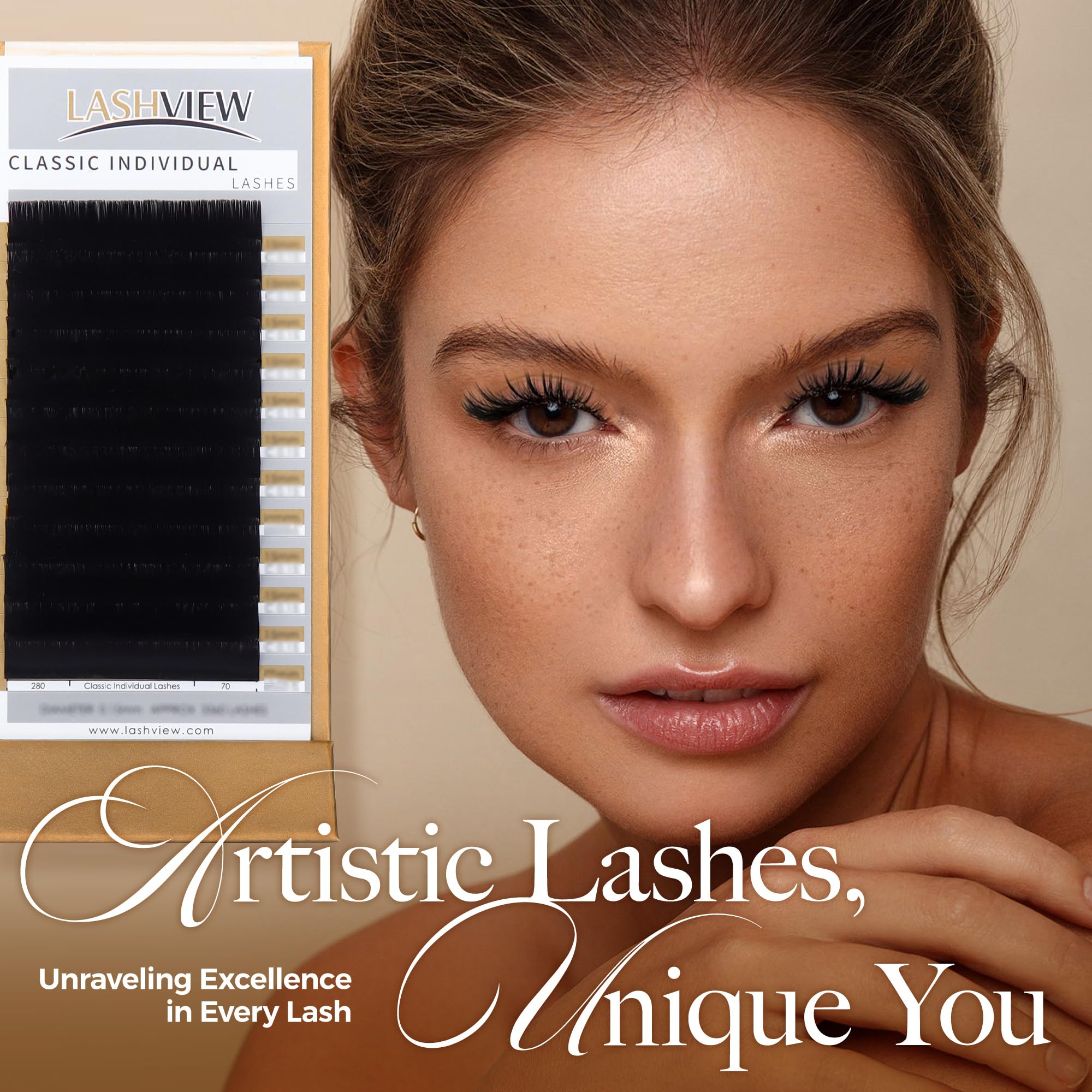 LASHVIEW plateaux professionnels, pose efficace et contrôlée des extensions.