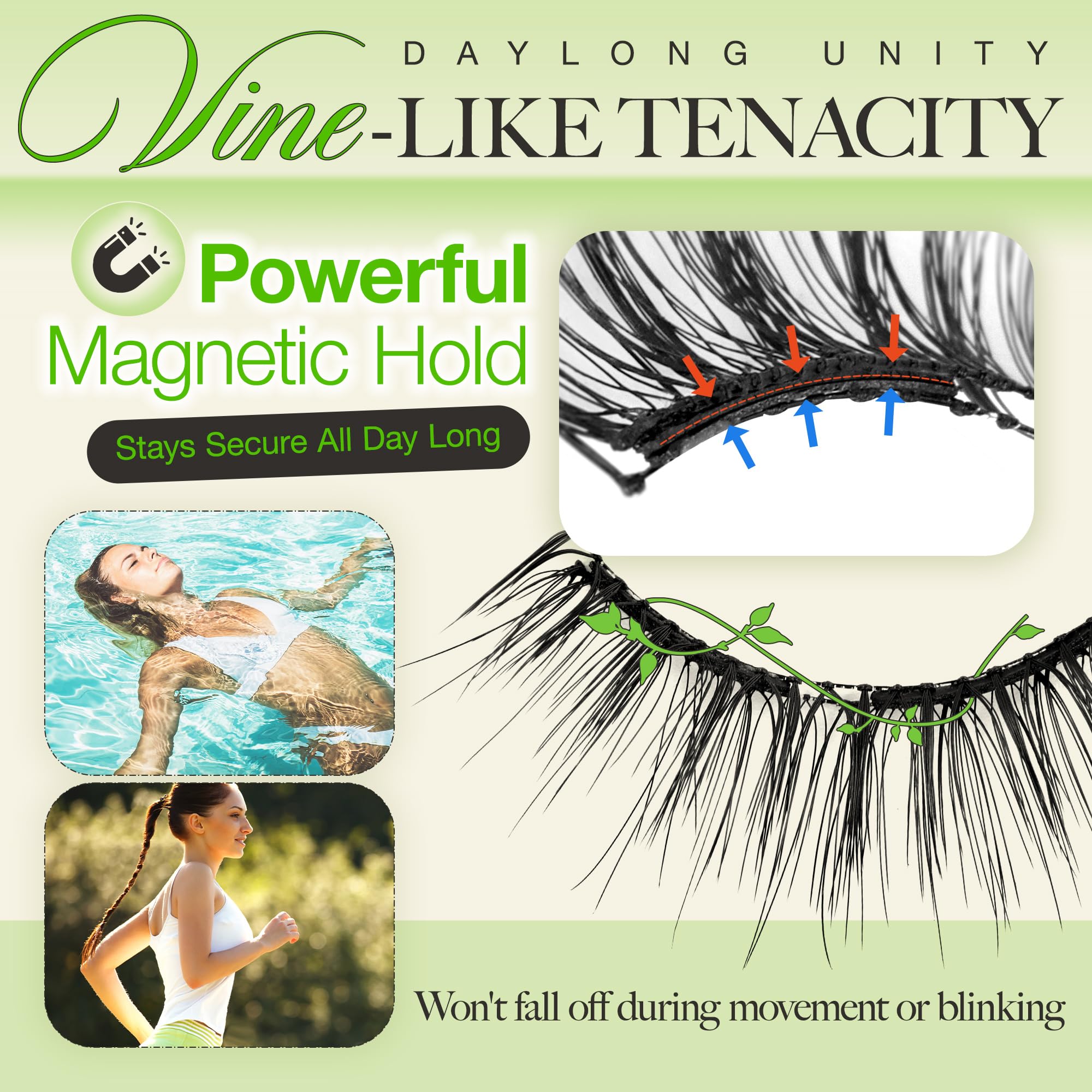 LASHVIEW cils magnetiques sans colle confort tout au long de la journee