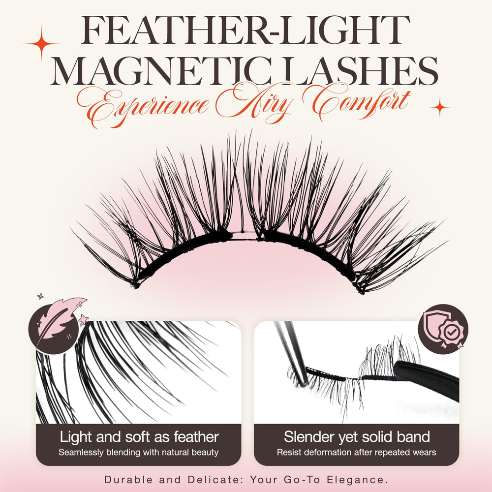 LASHVIEW soft magnets provide comfortable wear that bends with the eye