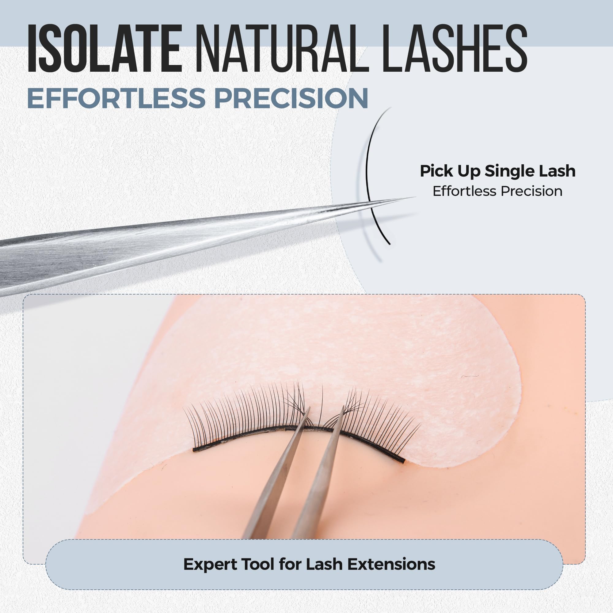Pinces LASHVIEW ST11 en acier inoxydable durables et fiables.