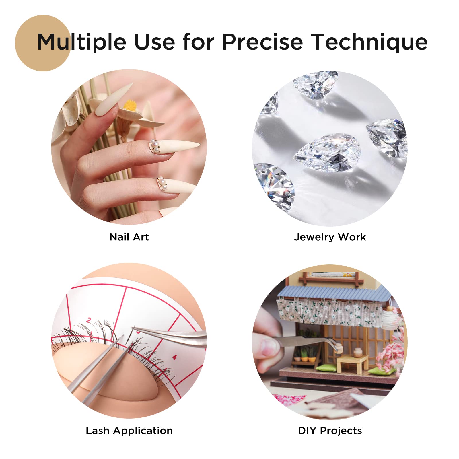 Pinces LASHVIEW ST11 outil professionnel pour extensions cils et retouches.