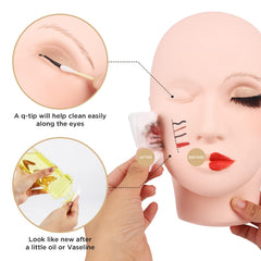 Tête LashVIEW pratique pour extensions de cils, surface réutilisable et nettoyage facile.