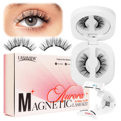 LASHVIEW upgrade magnets with applicator for easy, glue-free wear