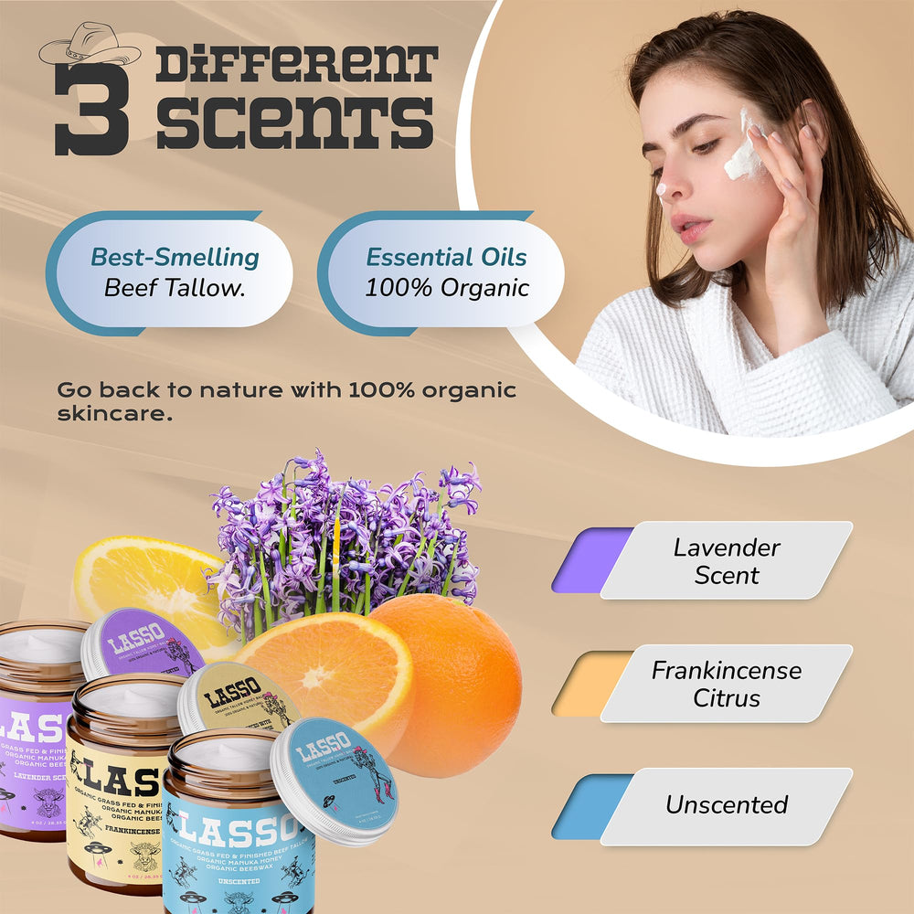 LASSO TALLOW application visage et corps, soin quotidien