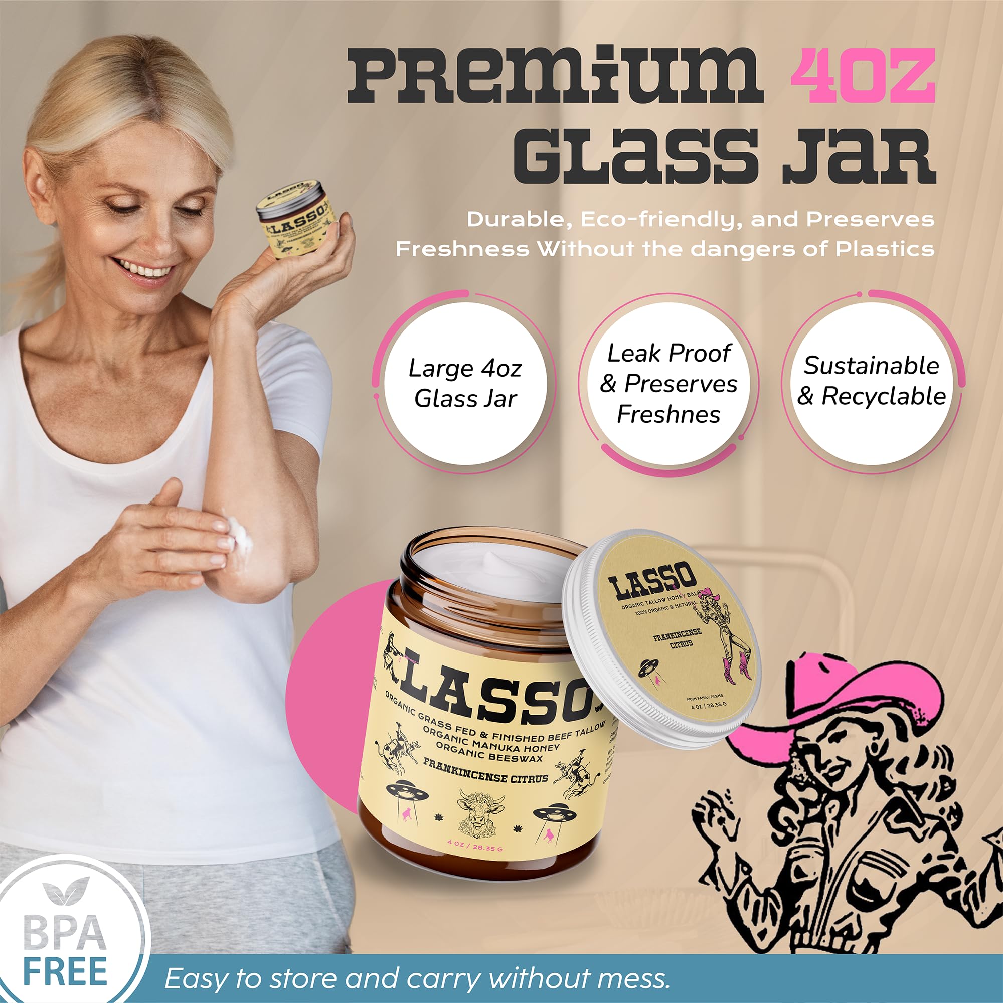 LASSO TALLOW soin mains hydratant, protection douce