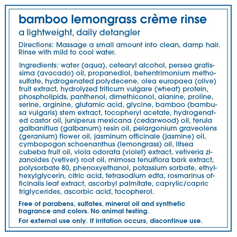 Extrait de bambou LATHER, vue en gros plan, fortifie potentiellement les cheveux