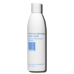 Bouteille LATHER Bamboo Lemongrass 8oz prête pour une douche rafraîchissante.