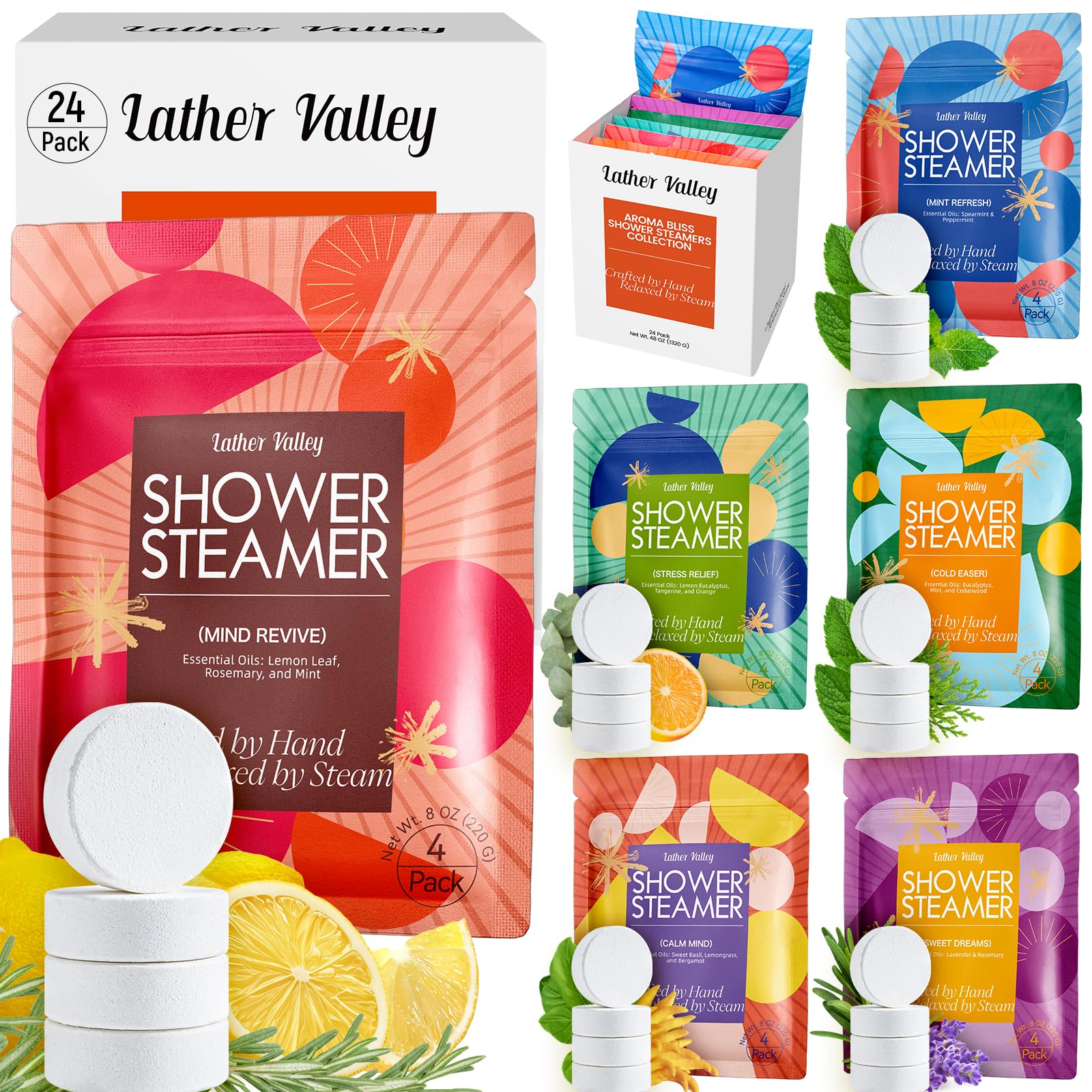 Lather Valley steamers Douche Soothing Bliss pour détente après la douche