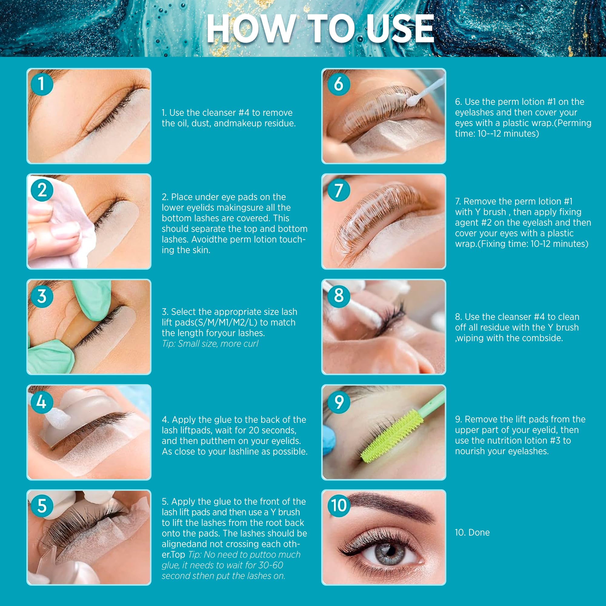 Latorice résultat cils recourbés et naturels – regard sans extensions.
