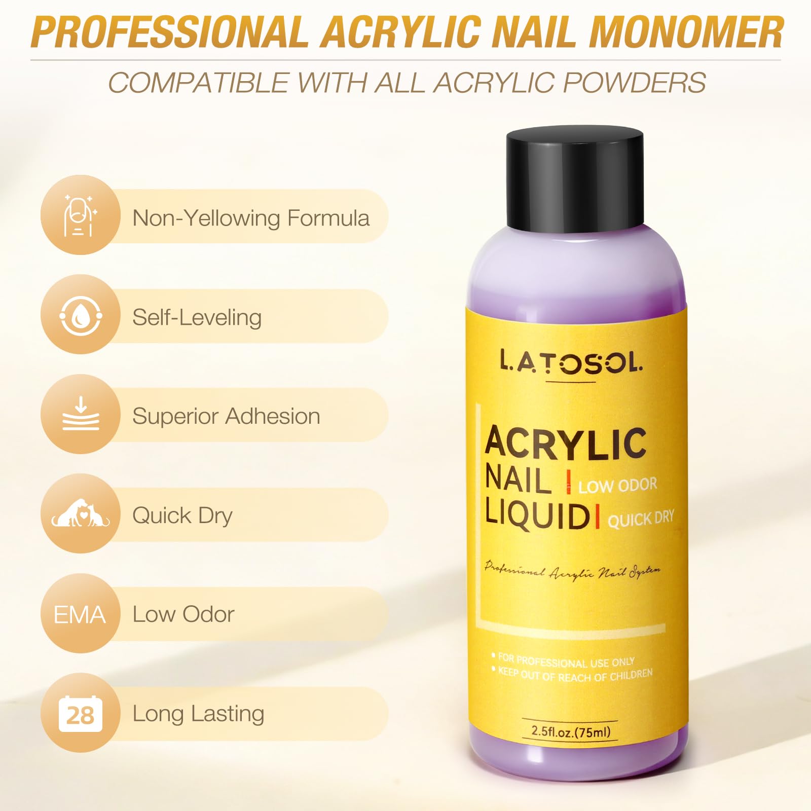 Latosol formes ongles utilisées pour extensions nettes et faciles à sculpter.