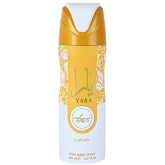 Lattafa Yara Tous flacon spray élégant pour une fragrance fruitée et gourmande.