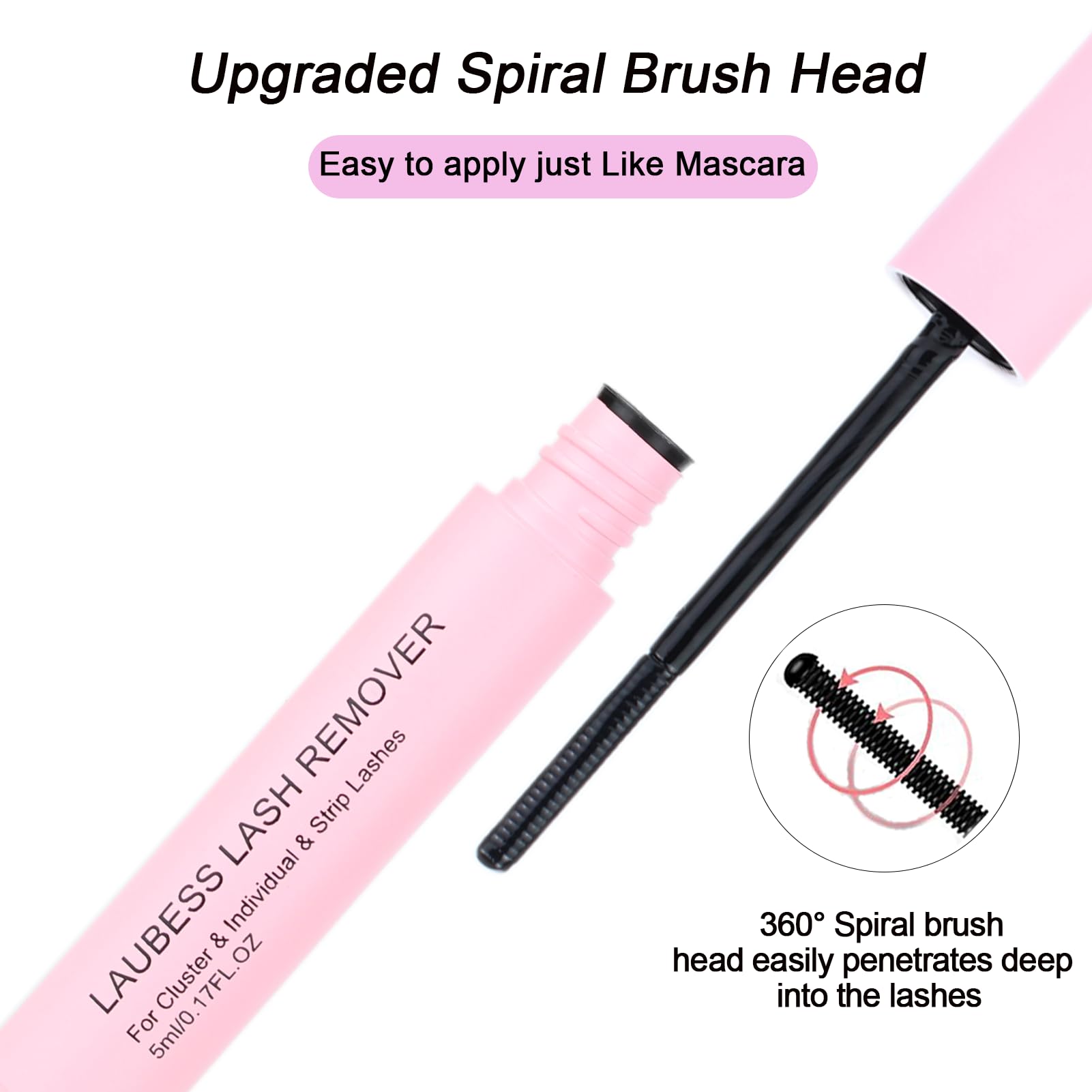 LAUBESS Application des cils, précision grâce à la brosse double.
