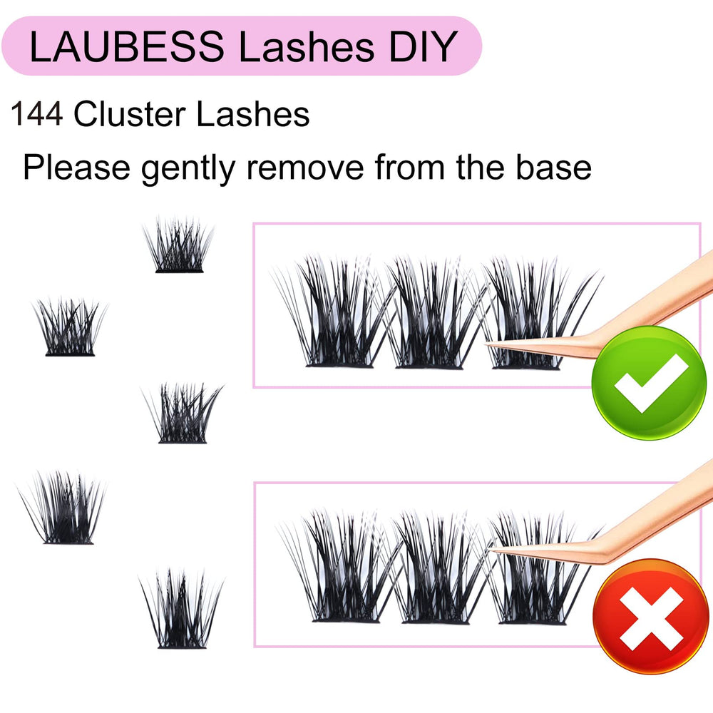 LAUBESS clusters cils doux et volumineux – effet naturel et élégant.