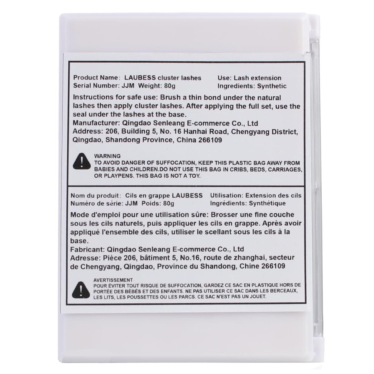LAUBESS kit-extensions-cils maison, ensemble pratique pour poser à domicile.