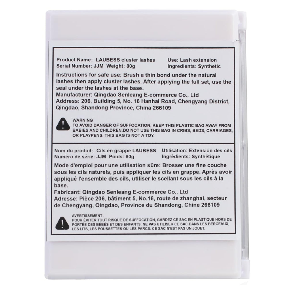 LAUBESS kit-extensions-cils maison, ensemble pratique pour poser à domicile.