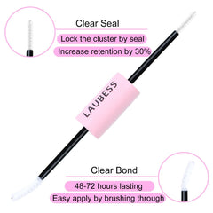 Laubess Lash Bond & Seal application – fini clair et application fluide.