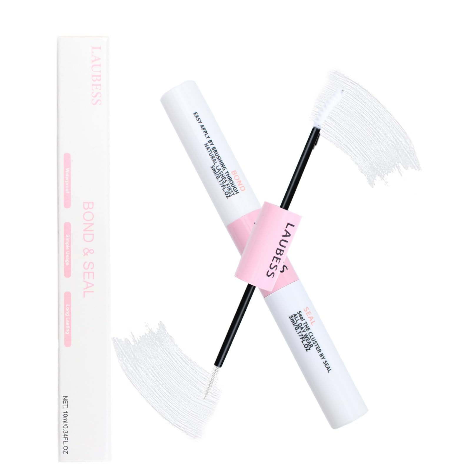 Laubess Lash Bond & Seal flacon – adhérence rapide pour cils nets et définis.