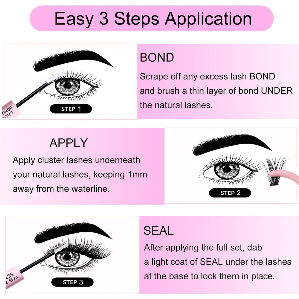 Laubess Lash Bond & Seal impermeable – tenue résistante à l'eau.