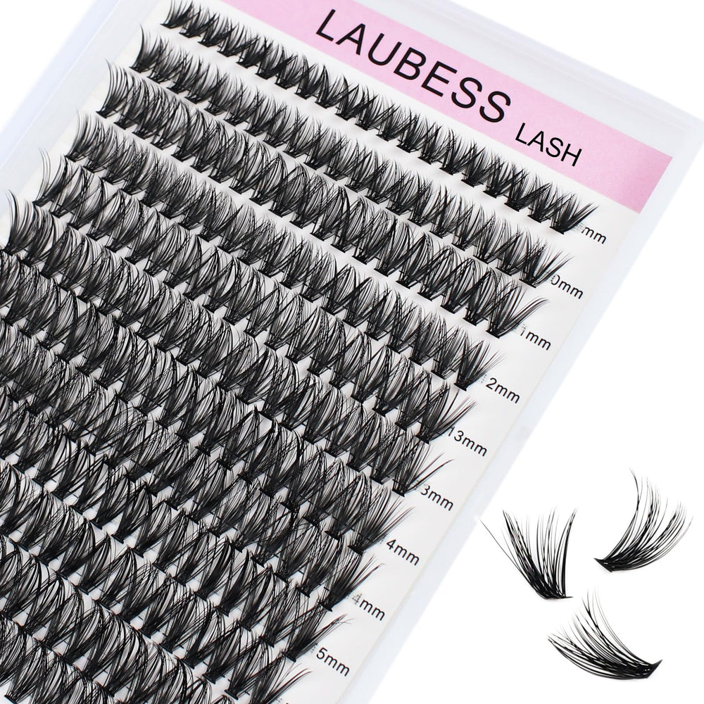 LAUBESS LASH grappes à poser soi-même cils 40D 0,05 pour un effet naturel durable.