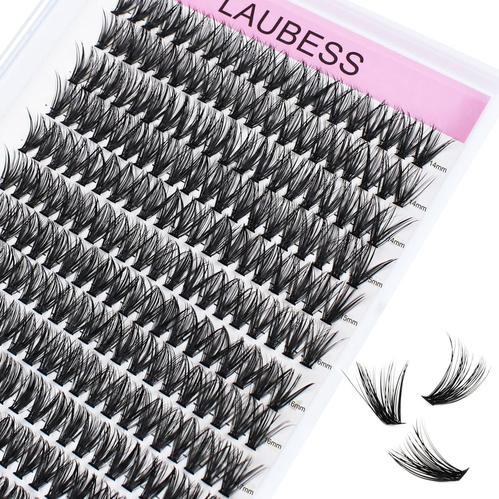 LAUBESS Lash Clusters : étape d’application initiale pour un résultat naturel.