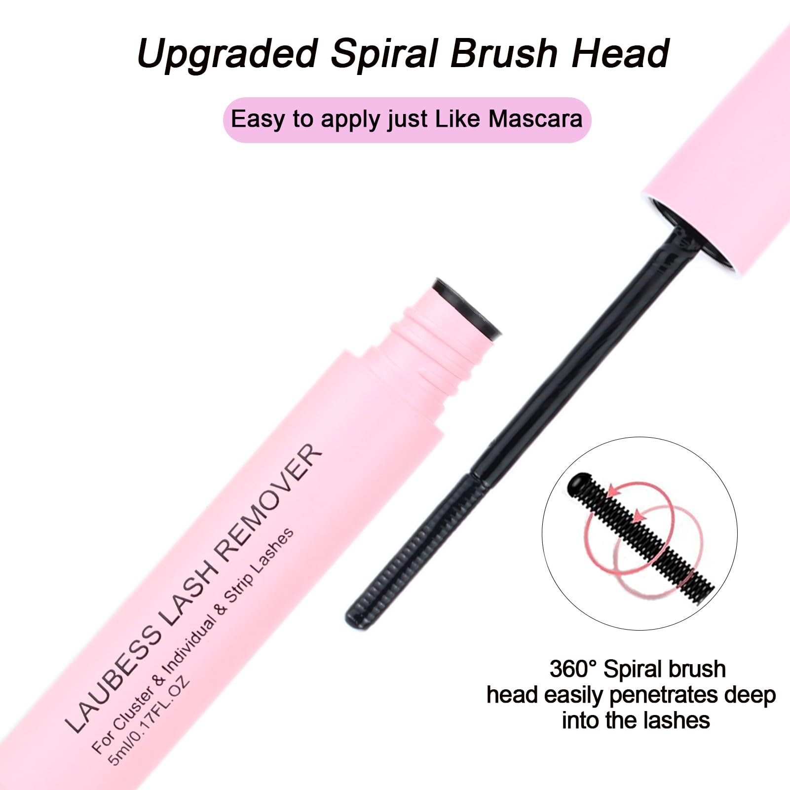 Étiquette du produit LAUBESS LASH, emballage clair et pratique.