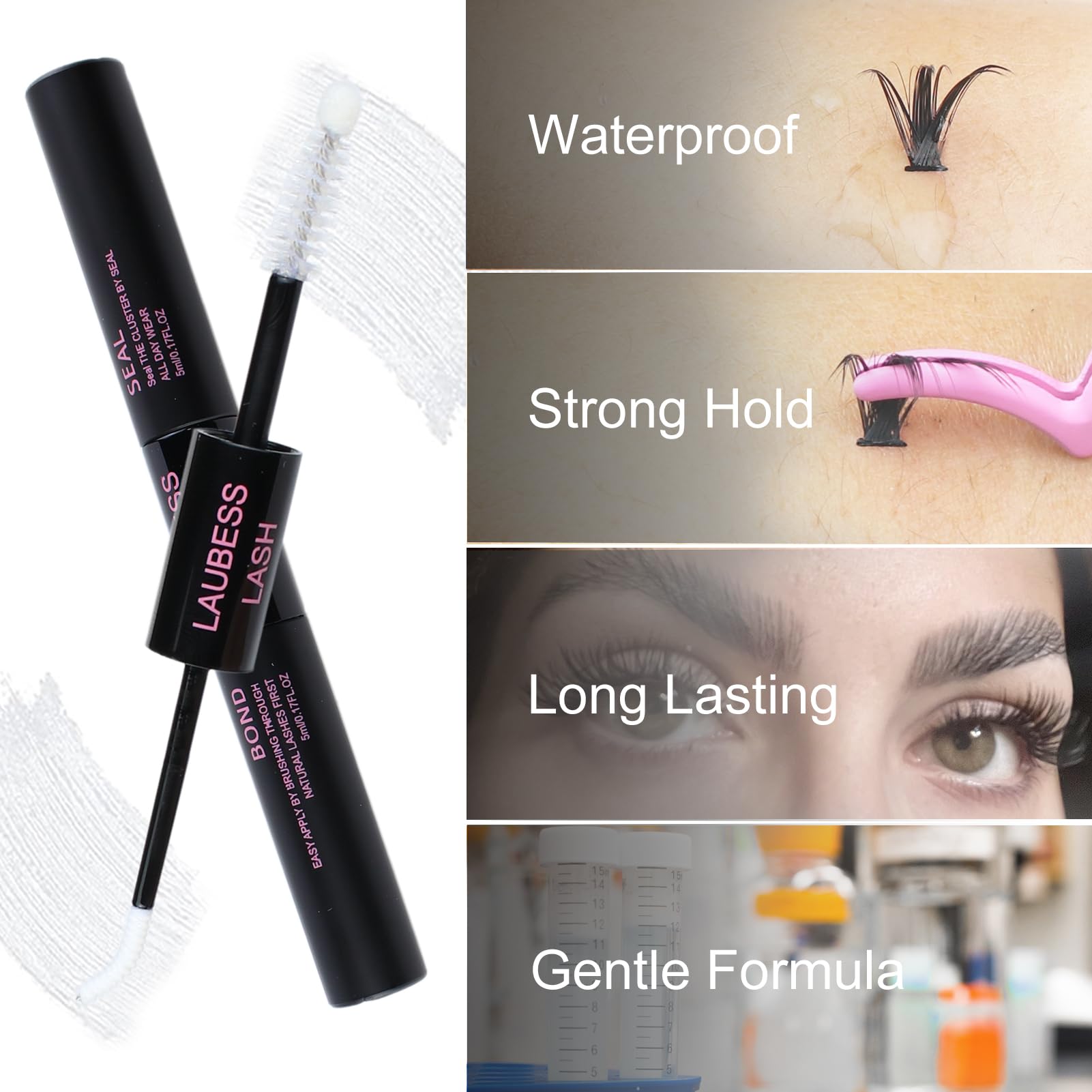 Laubess LASH kit cils extensions avec accessoires inclus.