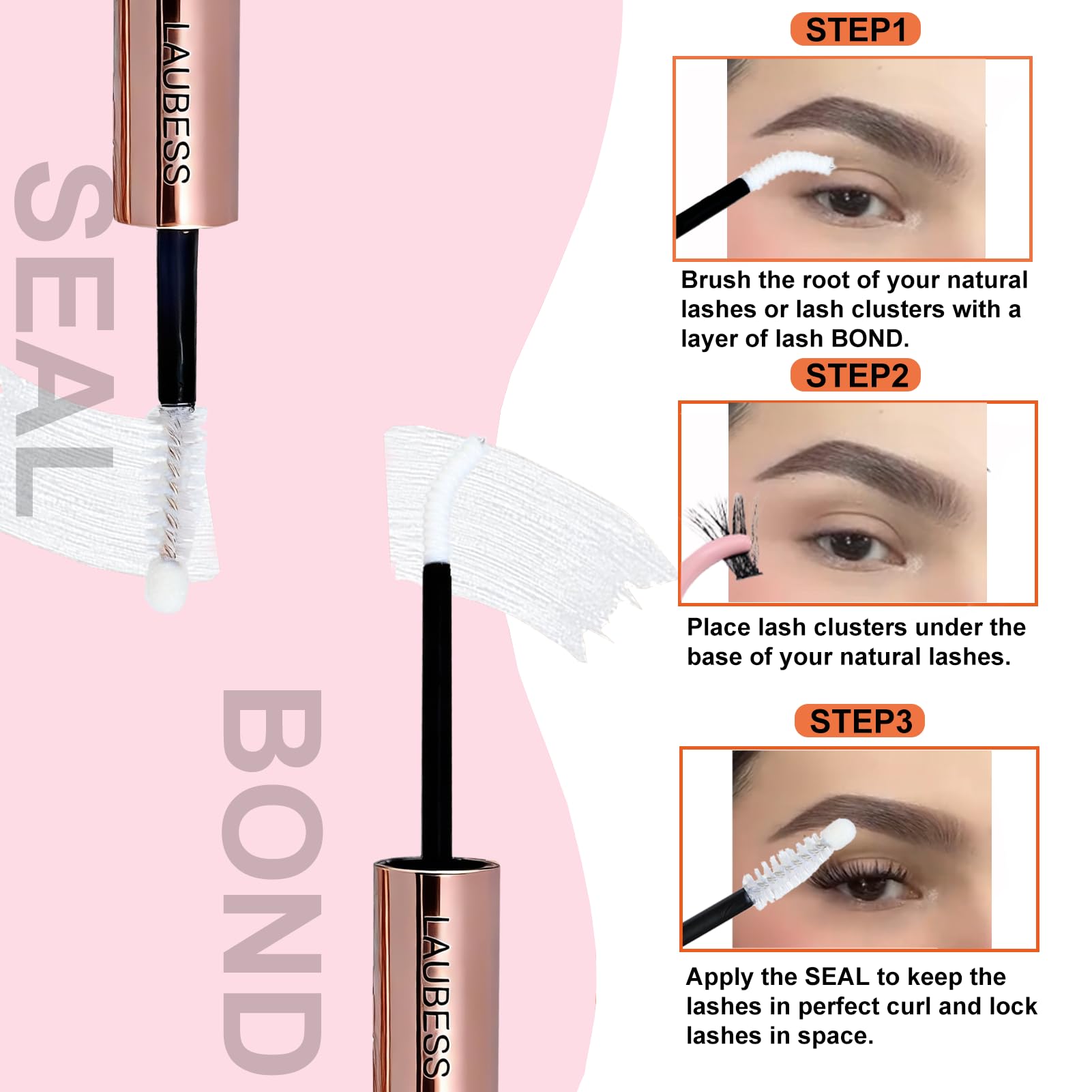 LAUBESS utilisation DIY extensions cils avec résultat salon