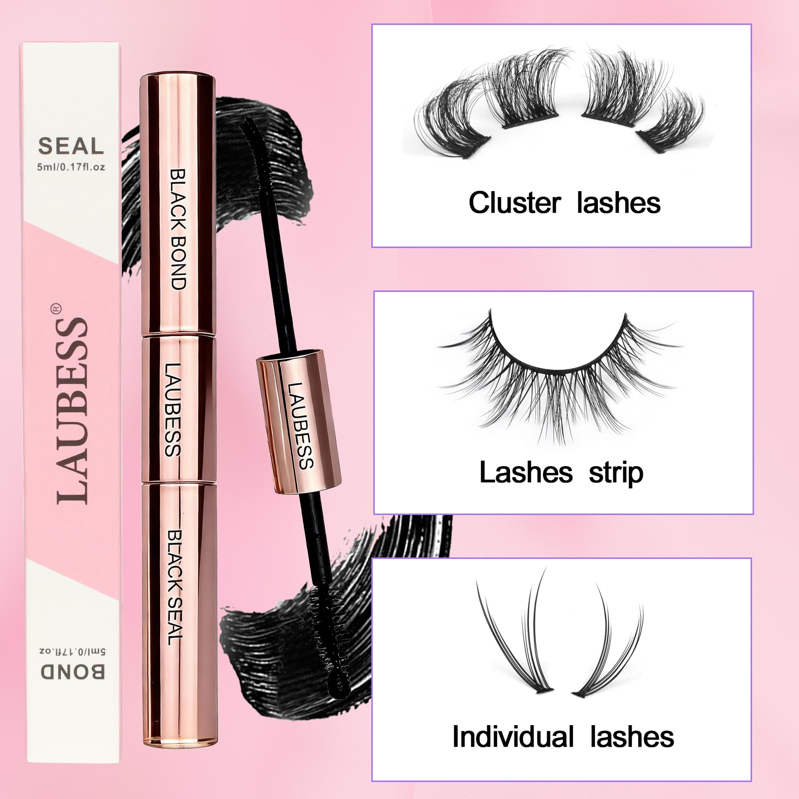 LAUBESS utilisation adaptée aux yeux sensibles et porteurs de lentilles.