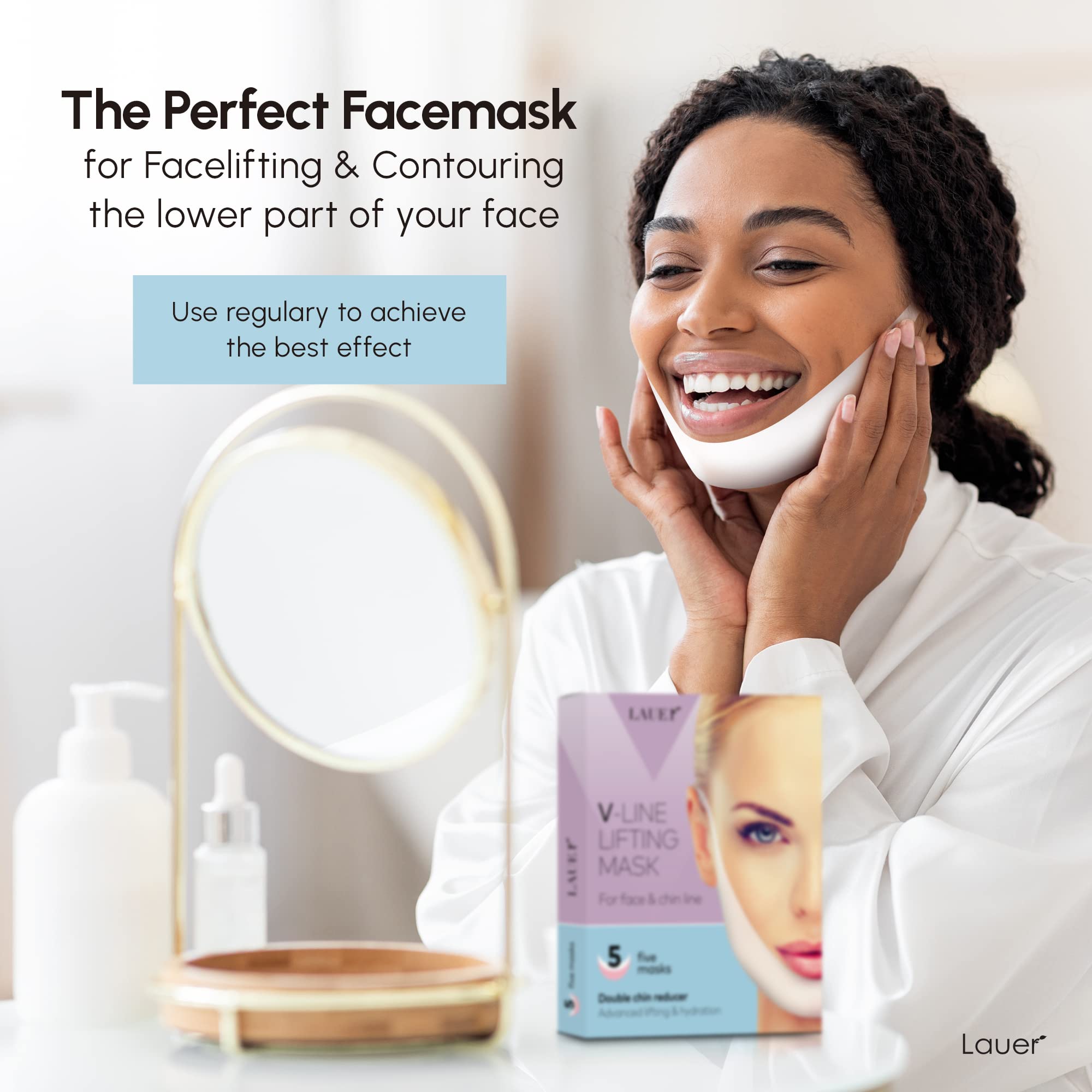 Définition de la ligne de mâchoire avec LAUER COSMETIC