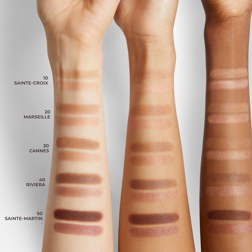 Application avec pinceau Laura Mercier Bronze Color Infusion pour contour léger et diffus