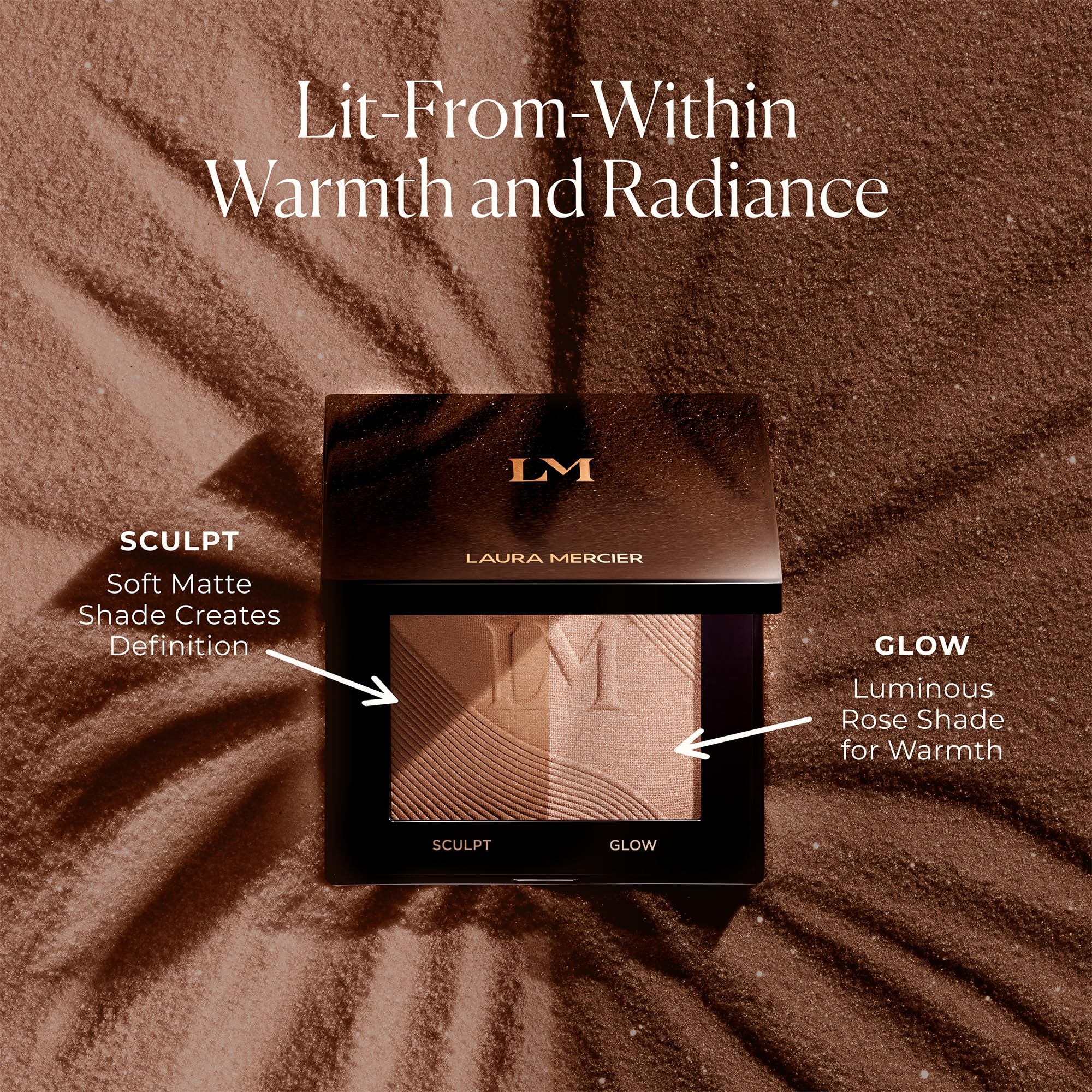 Compact voyage Laura Mercier Bronze Color Infusion pratique pour retouches quotidiennes